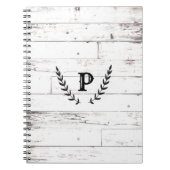 Rustisch White Wood Shabby Chic Laurel Land Notitieboek (Voorkant)