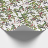 Rustisch wintervakantiewerkpapier cadeaupapier (Hoek)