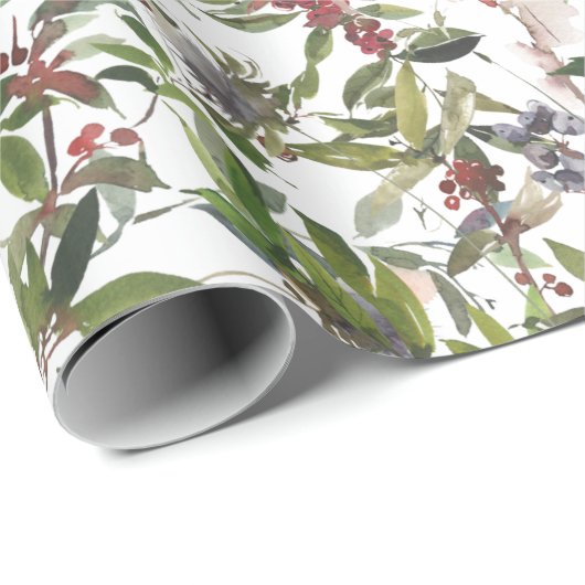 Rustisch wintervakantiewerkpapier cadeaupapier (Rol Hoek)