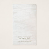 Rustisch wit hout Logo klemscherm toevoegen Visitekaartje (Achterkant)