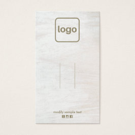 Rustisch wit hout Logo klemscherm toevoegen Visitekaartje