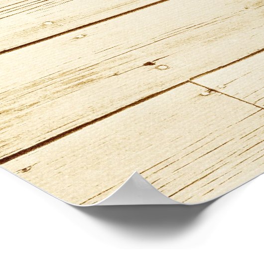 Rustisch wit hout met Anchor Poster (Hoek)