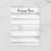 Rustisch wit hout met witte barn dat juwelen laat  visitekaartje (Voorkant)