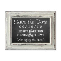 Rustisch wit Lijst en Chalkboard Wedding Collectie