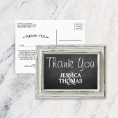 Rustisch wit Lijst en Chalkboard Wedding Collectie Briefkaart