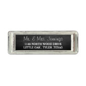 Rustisch wit Lijst en Chalkboard Wedding Collectie Etiket (Voorkant)