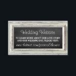 Rustisch wit Lijst en Chalkboard Wedding Collectie Informatiekaartje<br><div class="desc">Het rustieke witte lijst & krijtbord bruiloft collectie is eenvoudig maar toch elegant en een prachtig ontwerp met een prachtig wit rustiek foto lijst op een krijtbord effect achtergrond, wat perfect is voor elke rustieke bruiloft. Deze websitekaarten kunnen worden gepersonaliseerd voor uw speciale gelegenheid en zouden de perfecte insert maken...</div>