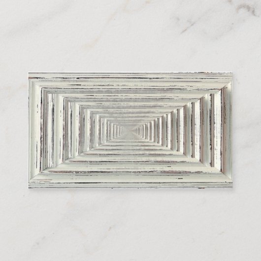 Rustisch wit Lijst en Chalkboard Wedding Collectie Informatiekaartje (Achterkant)