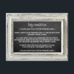 Rustisch wit Lijst en Chalkboard Wedding Collectie Informatiekaartje<br><div class="desc">Het rustieke witte lijst & krijtbord bruiloft collectie is eenvoudig maar toch elegant en een prachtig ontwerp met een prachtig wit rustiek foto lijst op een krijtbord effect achtergrond, wat perfect is voor elke rustieke bruiloft. Deze insert kaarten kunnen worden gepersonaliseerd voor uw speciale gelegenheid en zou de perfecte detail,...</div>