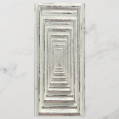 Rustisch wit Lijst en Chalkboard Wedding Collectie Menu (Achterkant)