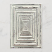 Rustisch wit Lijst en Chalkboard Wedding Collectie Menu (Achterkant)