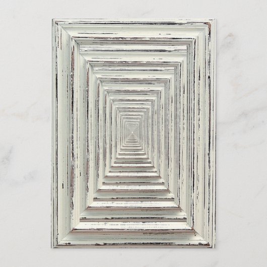 Rustisch wit Lijst en Chalkboard Wedding Collectie Menu (Achterkant)