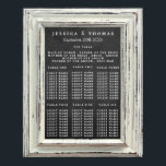 Rustisch wit Lijst en Chalkboard Wedding Collectie Poster<br><div class="desc">Eenvoudig, maar elegant, het rustige witte lijst & het collectie van het kartonnen bruiloft is een verbluffend ontwerp met prachtig wit rustisch lijst op een schalkbordeffect achtergrond, dat perfect is voor elke rustige bruiloft. Dit zitplaatskaart kan voor uw speciale gelegenheid worden gepersonaliseerd en zou de perfecte tafelplanner voor uw bruiloft,...</div>