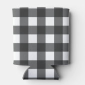 Rustisch wit zwart buffelmonogram blikjeskoeler (Achterkant)