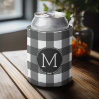 Rustisch wit zwart buffelmonogram