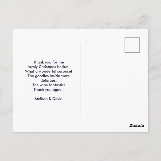 Rustisch Wood Blue Reindeer Country Kerstmis Briefkaart (Achterkant)