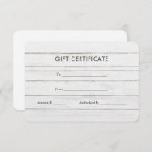 Rustisch Wood Land | Cadeaubon (Voorkant / Achterkant)