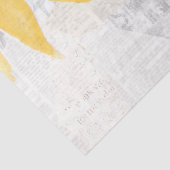 Rustisch zonnebloempje — Plattelandsbloemenpapier Tissuepapier (Detail)