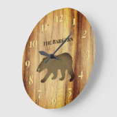 Rustisch zwart Beer Lodge 2 grote klok (Hoek)