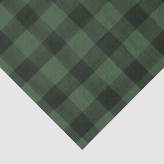 Rustisch zwart en groen buffel plakpapier tissuepapier (Detail)