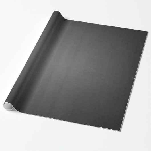 Rustisch zwart karton bedrukt cadeaupapier (Uitgerold)