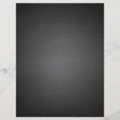 Rustisch zwart karton bedrukt flyer (Voorkant)