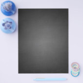 Rustisch zwart karton bedrukt flyer (Enkel)