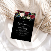 Rustisch zwart Vrijgezellenfeest Kaart