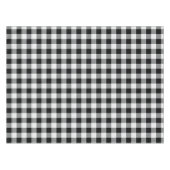 Rustisch zwart-wit buffelpatroon controleren tafelkleed (Voorkant (Horizontaal))