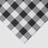 Rustisch zwart-wit buffelpatroon controleren tissuepapier (Detail)