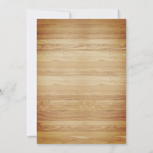 Rustische Amerikaanse vlag 4e van juli Kaart (Achterkant)