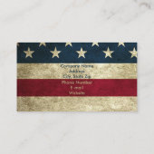  Rustische Amerikaanse vlaggeVisitekaartjes Visitekaartje (Achterkant)