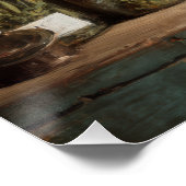 Rustische apothekersplank stilleven perfect poster (Hoek)