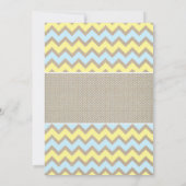 Rustische Baby sprinkhaan nodigt/neutraal baby sho Kaart (Achterkant)