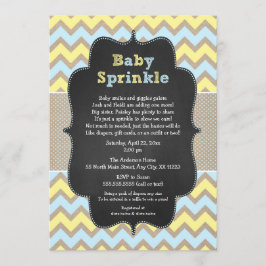 Rustische Baby sprinkhaan nodigt/neutraal baby sho Kaart