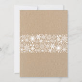  Rustische Baby zijn koude buitenzijde Baby shower Kaart (Achterkant)