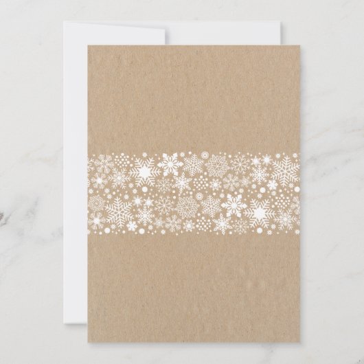  Rustische Baby zijn koude buitenzijde Baby shower Kaart (Achterkant)