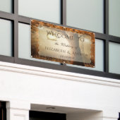 Rustische Banner voor het Brondenbomen (Buitenkant Gebouw)