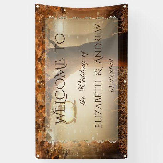 Rustische Banner voor het Brondenbomen (Verticaal)