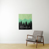 Rustische bergen en bosavontuur wandkleed (In situ)