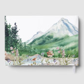 Rustische Bergwilde Bloem | Boho Bruiloft Gastenboek (Achterkant)