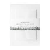 Rustische Bindboompijn Uitnodigingen Wikkel (Voorkant Voorbeeld)