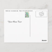 Rustische bladeren briefkaart (Achterkant)