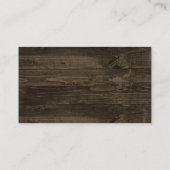 Rustische Blauwgroen Gerber Daisy Visitekaartjes (Achterkant)