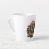 Rustische 'Blijf Wild' Wandelgraphic Latte Mok (Linkerhoek)