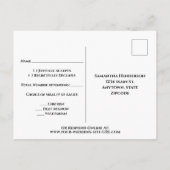 Rustische bloemen najaar huwelijk RSVP Briefkaart (Achterkant)