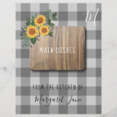 Rustische bloemkweekrecept organisator (Voorkant)