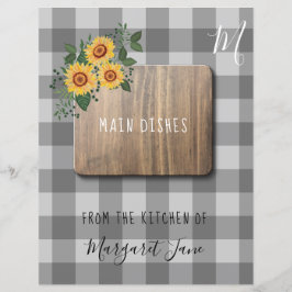 Rustische bloemkweekrecept organisator