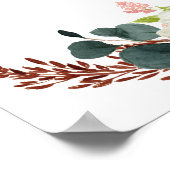 RUSTISCHE BLOOM-WATERVERF STROMEN WELKOM POSTER (Hoek)