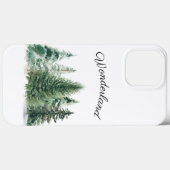 Rustische boerderij Wonderland kerstboombos Case-Mate iPhone Case (Achterkant (horizontaal))